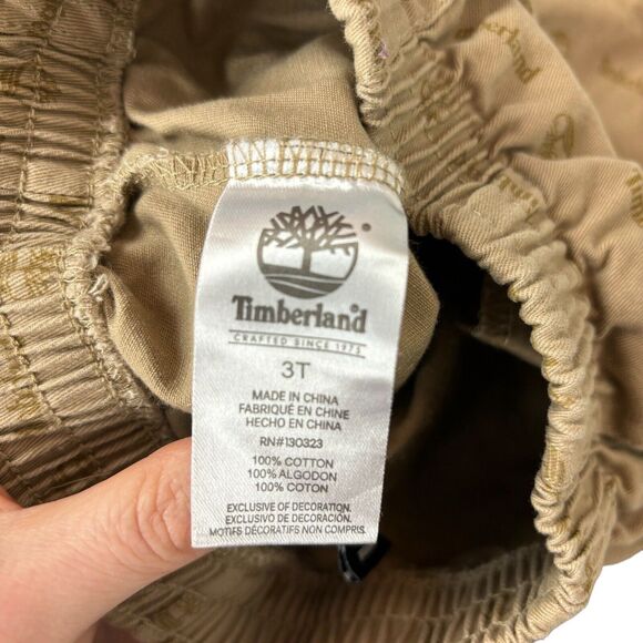 Timberland Brown Print Shorts Boys 3T - Picture 4 of 4